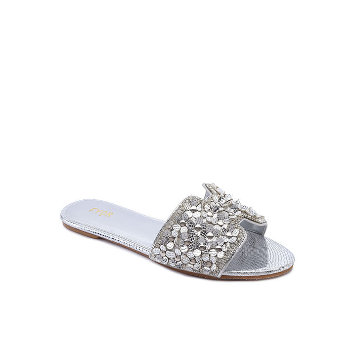 FYOR Flat Sandal #color_silver