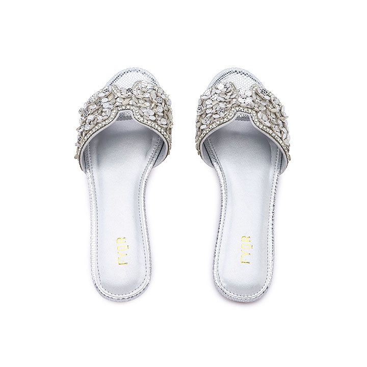 FYOR Flat Sandal #color_silver