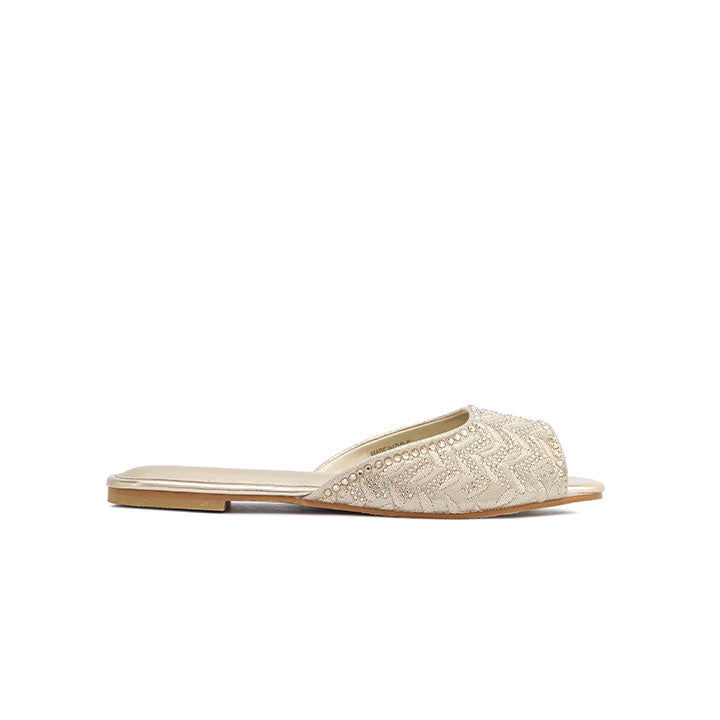 FYOR Flat Sandal #color_gold