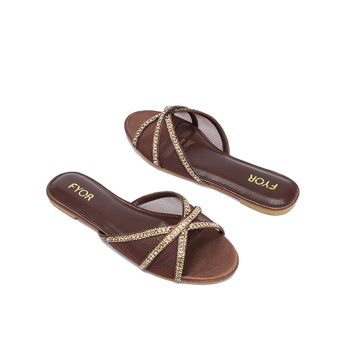 FYOR Flat Sandal #color_bronze