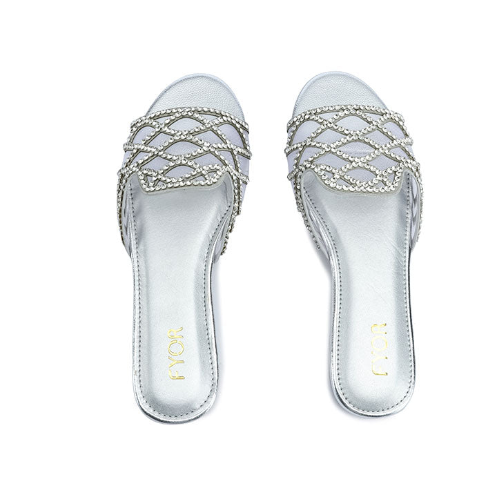 FYOR Flat Sandal #color_silver