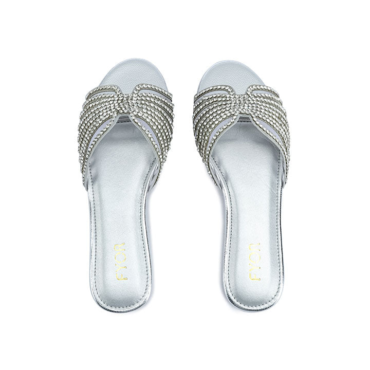FYOR Flat Sandal #color_silver