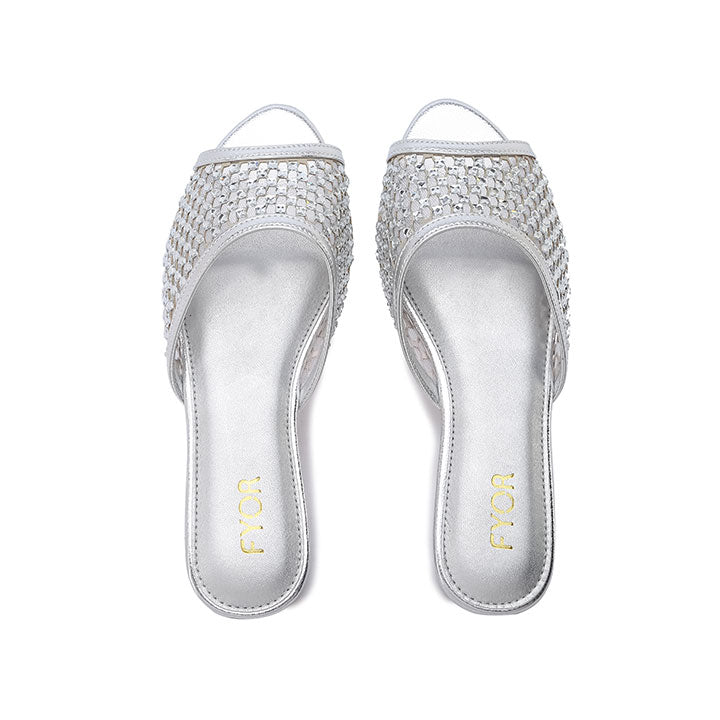FYOR Flat Sandal #color_silver