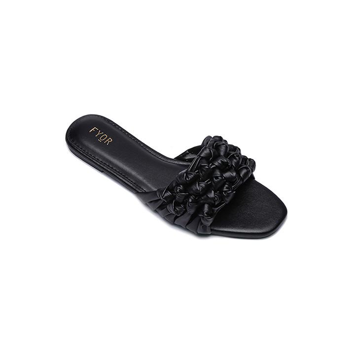 Fyor MY 178 Flat sandal #color_black