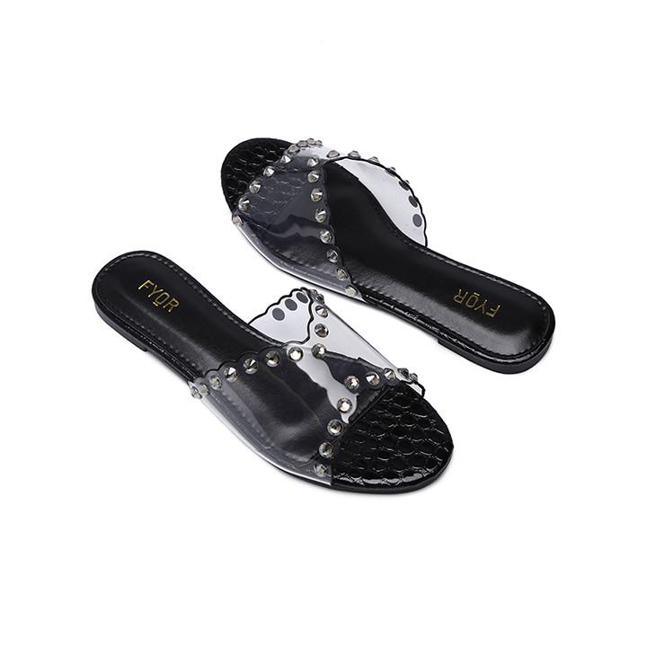 Fyor MY 185 Flat sandal #color_black