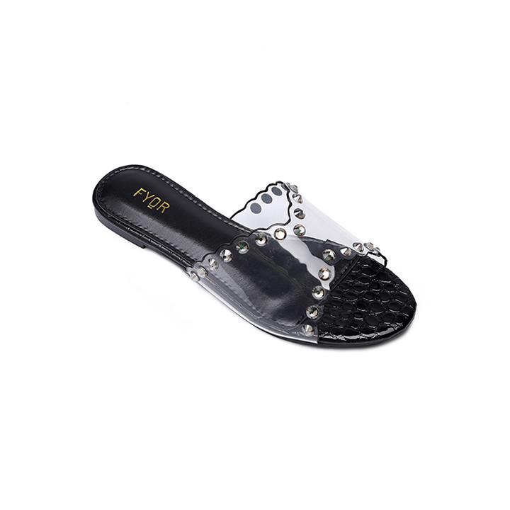 Fyor MY 185 Flat sandal #color_black