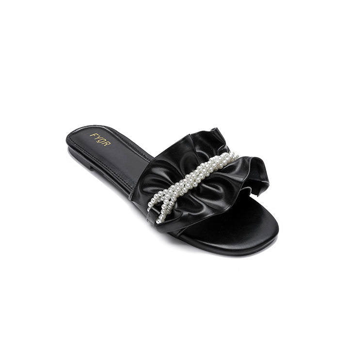 Fyor MY 221 Flat sandal #color_black