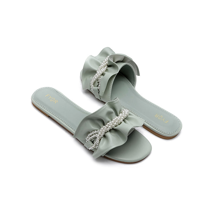 Fyor MY 221 Flat sandal #color_mint-green