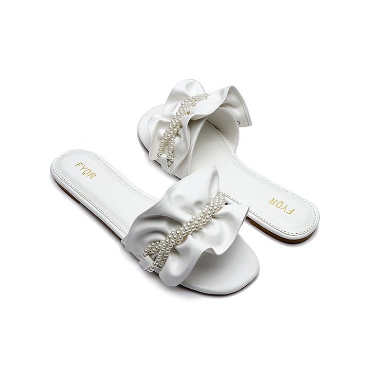Fyor MY 221 Flat sandal #color_white