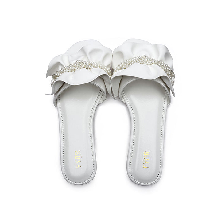 Fyor MY 221 Flat sandal #color_white