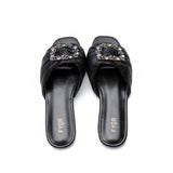 Fyor MY 224 Flat sandal #color_black
