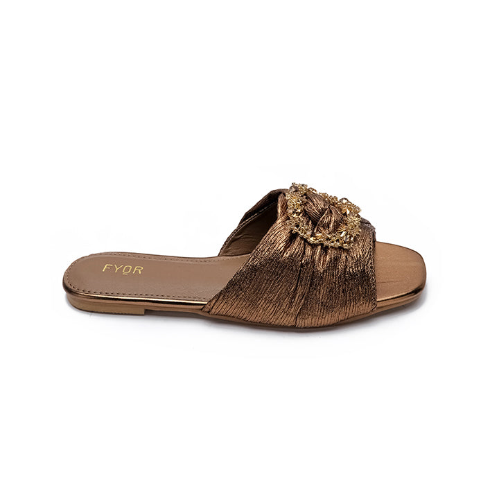 Fyor MY 224 Flat sandal #color_bronze