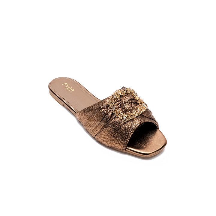 Fyor MY 224 Flat sandal #color_bronze