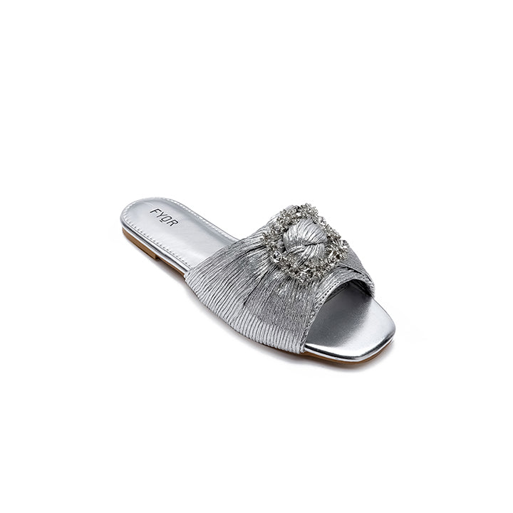Fyor MY 224 Flat sandal #color_silver