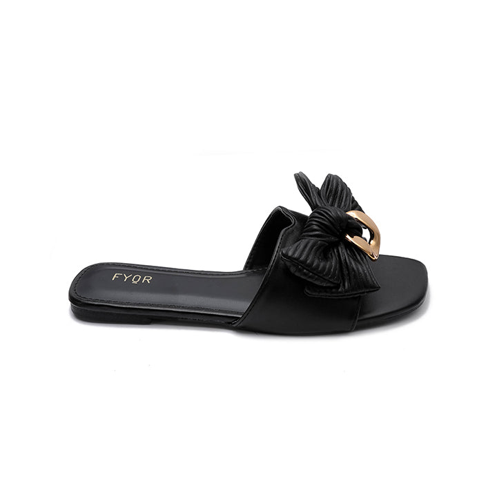 Fyor MY 228 Flat sandal #color_black