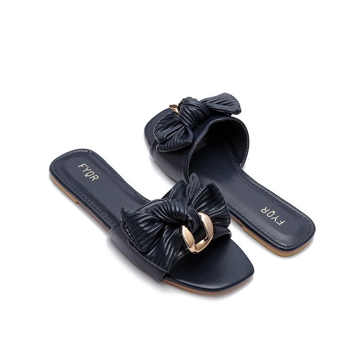 Fyor MY 228 Flat sandal #color_navy-blue