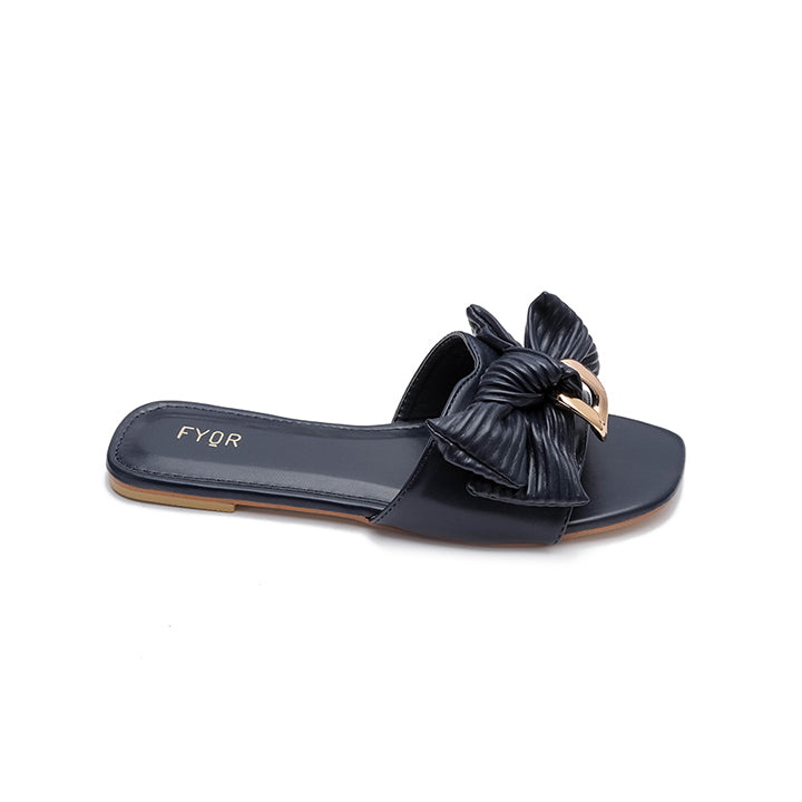 Fyor MY 228 Flat sandal #color_navy-blue