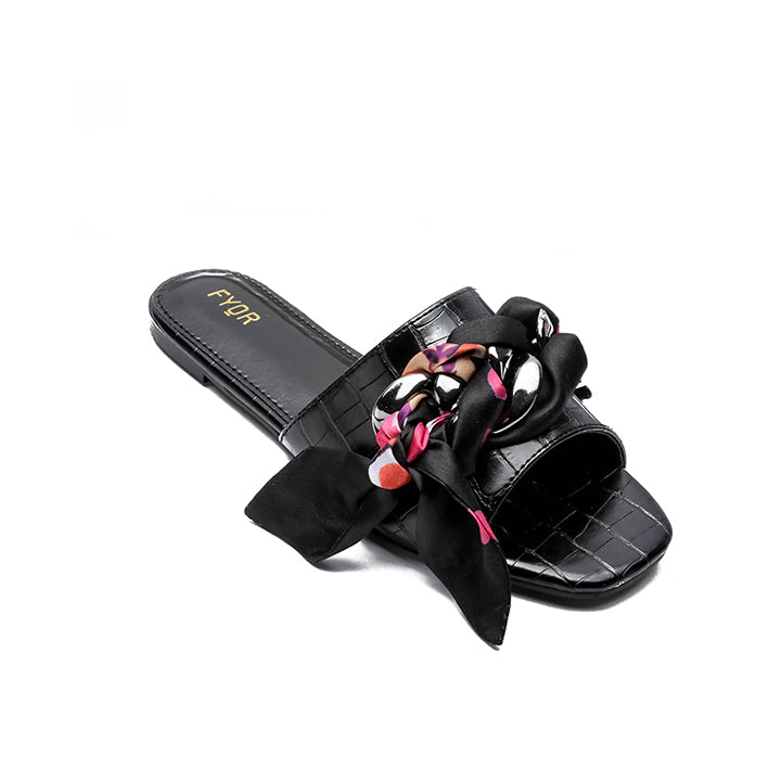 Fyor MY 231 Flat sandal #color_black