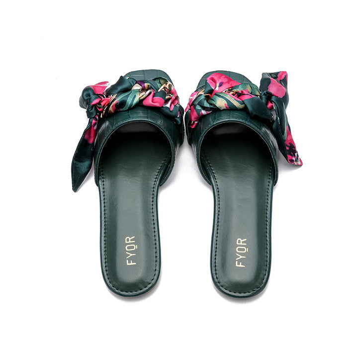 Fyor MY 231 Flat sandal #color_green