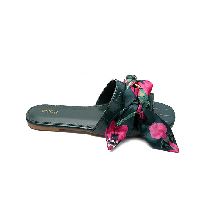 Fyor MY 231 Flat sandal #color_green