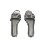 Fyor MY 329 Flat sandal #color_gunmetal