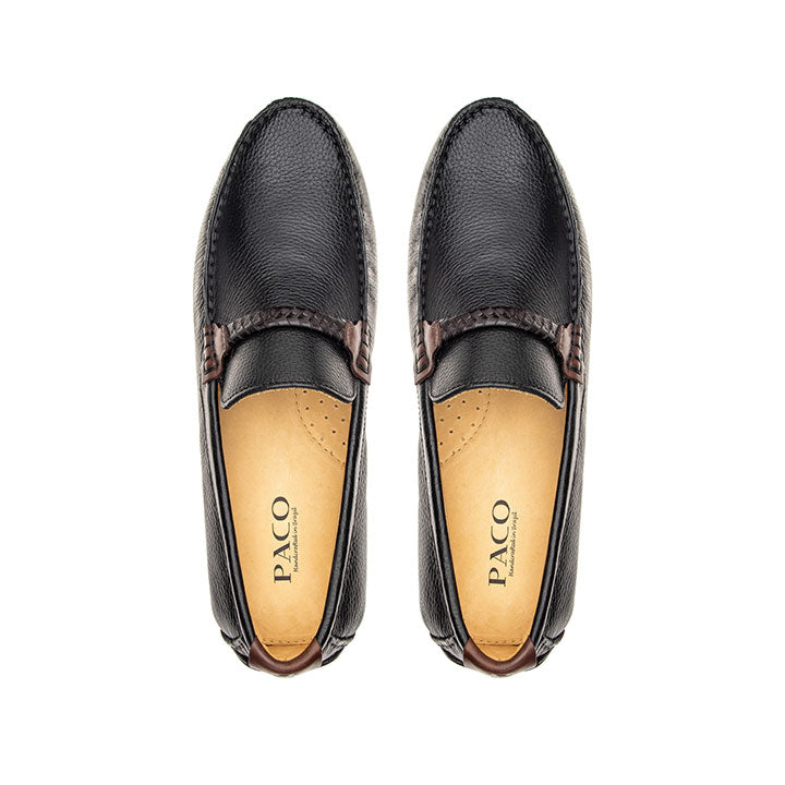 Paco PSV 035 Men's Moccasin #color_black