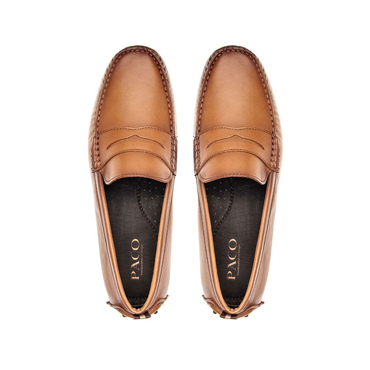 Paco PSV 043 Men's Moccasin #color_tan