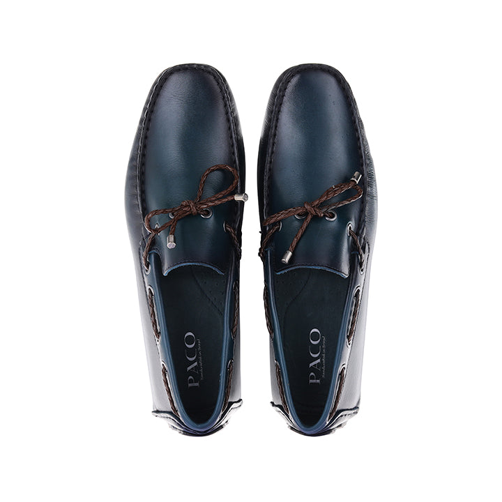 Paco PSV 006 Men's Moccasin #color_blue