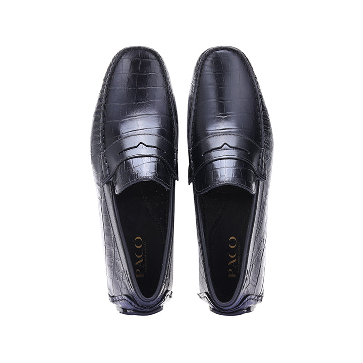 Paco PSV 007 Men's Moccasin #color_black