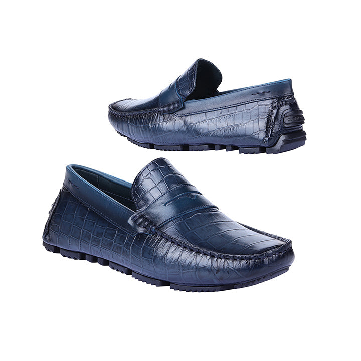 Paco PSV 007 Men's Moccasin #color_blue
