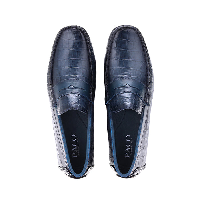 Paco PSV 007 Men's Moccasin #color_blue