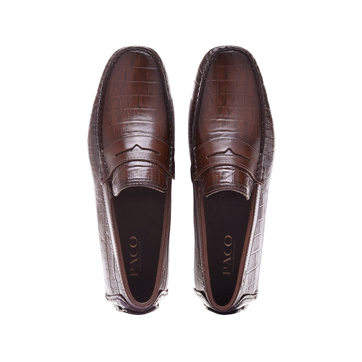 Paco PSV 007 Men's Moccasin #color_coffee