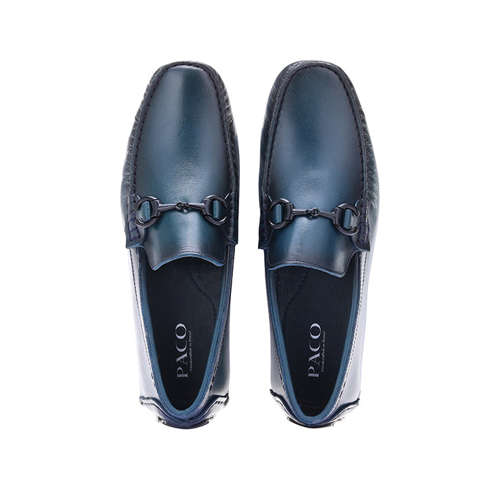 Paco PSV 010 Men's Moccasin #color_blue