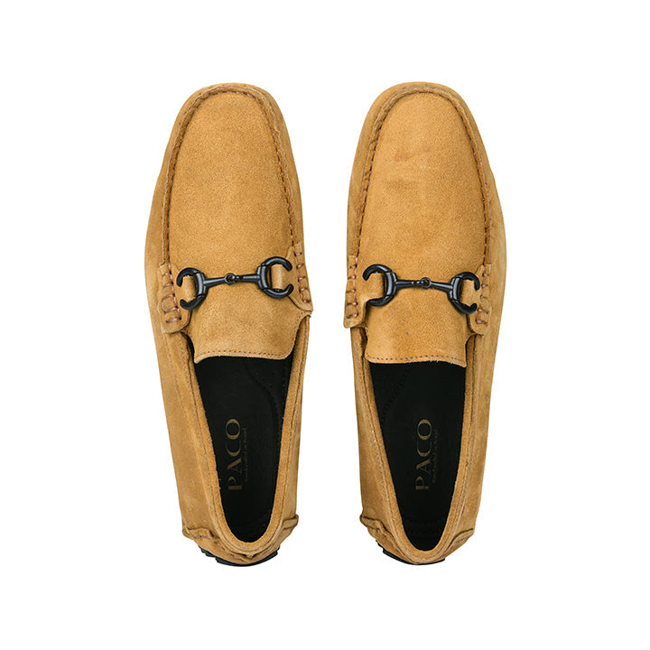 Paco PSV 010 Men's Moccasin #color_suede-tan