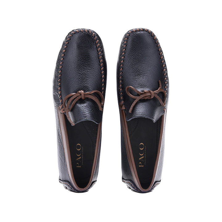 Paco PSV 011 Men's Moccasin #color_black
