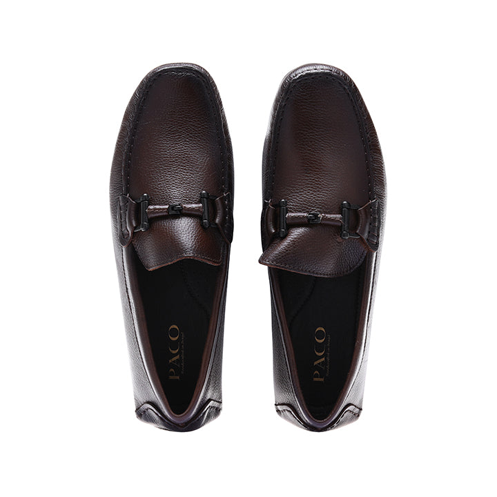 Paco PSV 013 Men's Moccasin #color_coffee