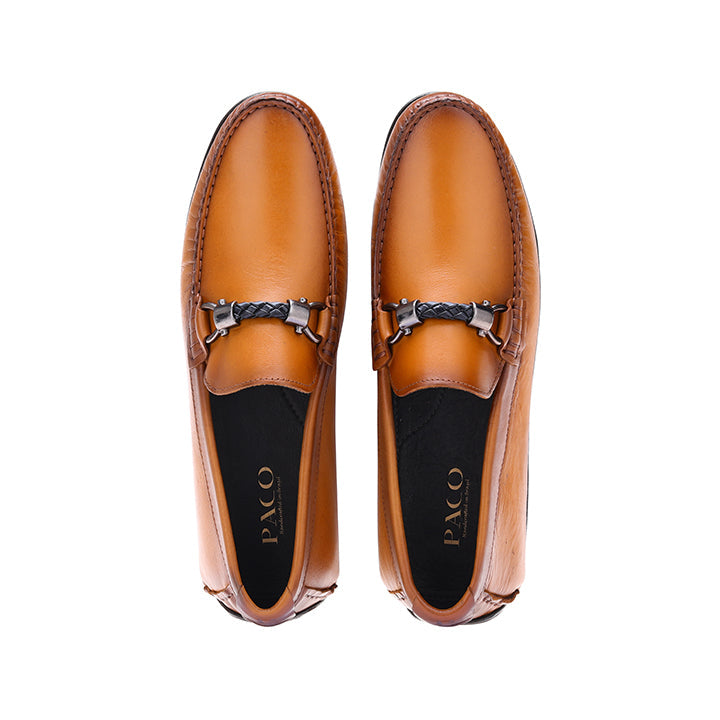 Paco PSV 019 Men's Moccasin #color_tan