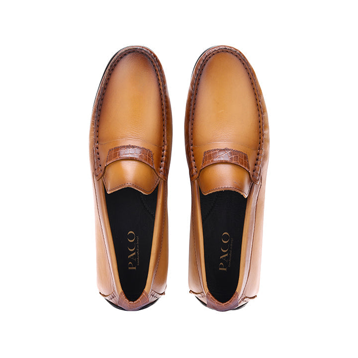 Paco PSV 020 Men's Moccasin #color_tan