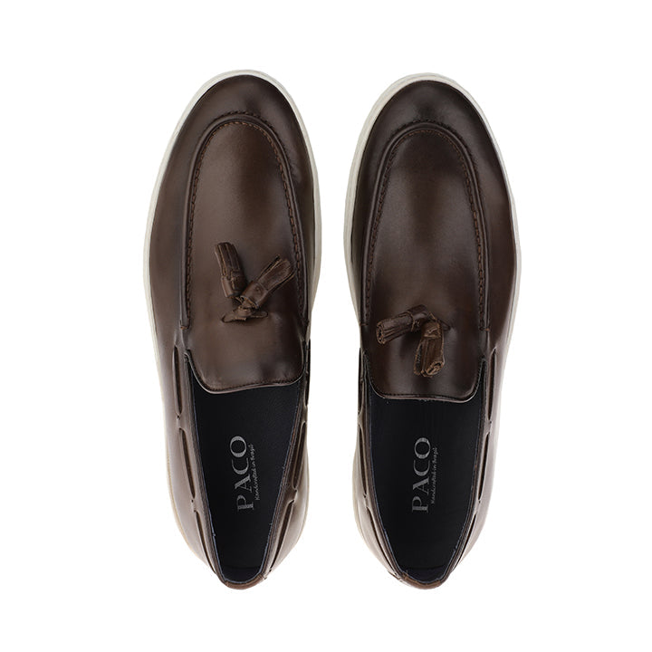 Paco PVL 011 Men's Moccasin #color_coffee