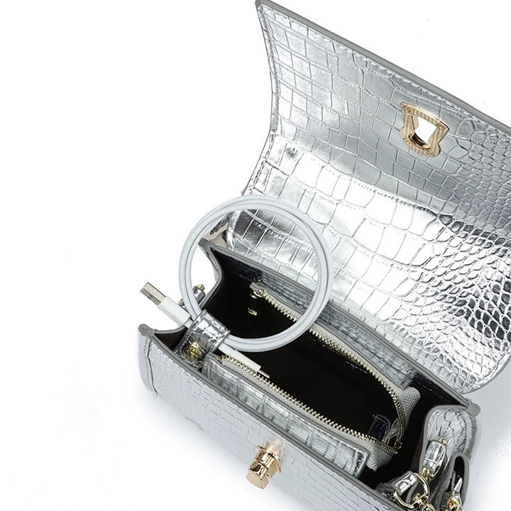Fyor BD 138 Classy Shoulder Bags #color_silver